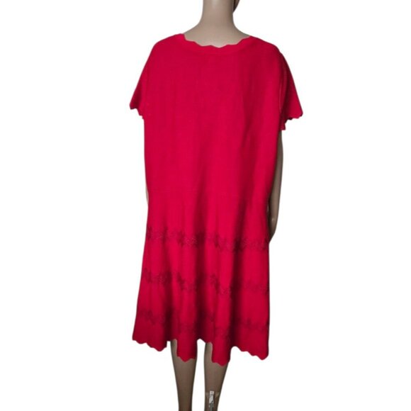 Alexia Admor short sleeve dress midi red size 2X - Picture 3 of 8